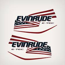 0215727, ЭМБЛЕМА EVINRUDE, Правый борт, Белый