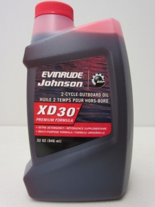 779744, Масло Моторное, Johnson/Evinrude/OMC, XD30, для двухтактных подвесных двигателей(0.95л.)(764348)